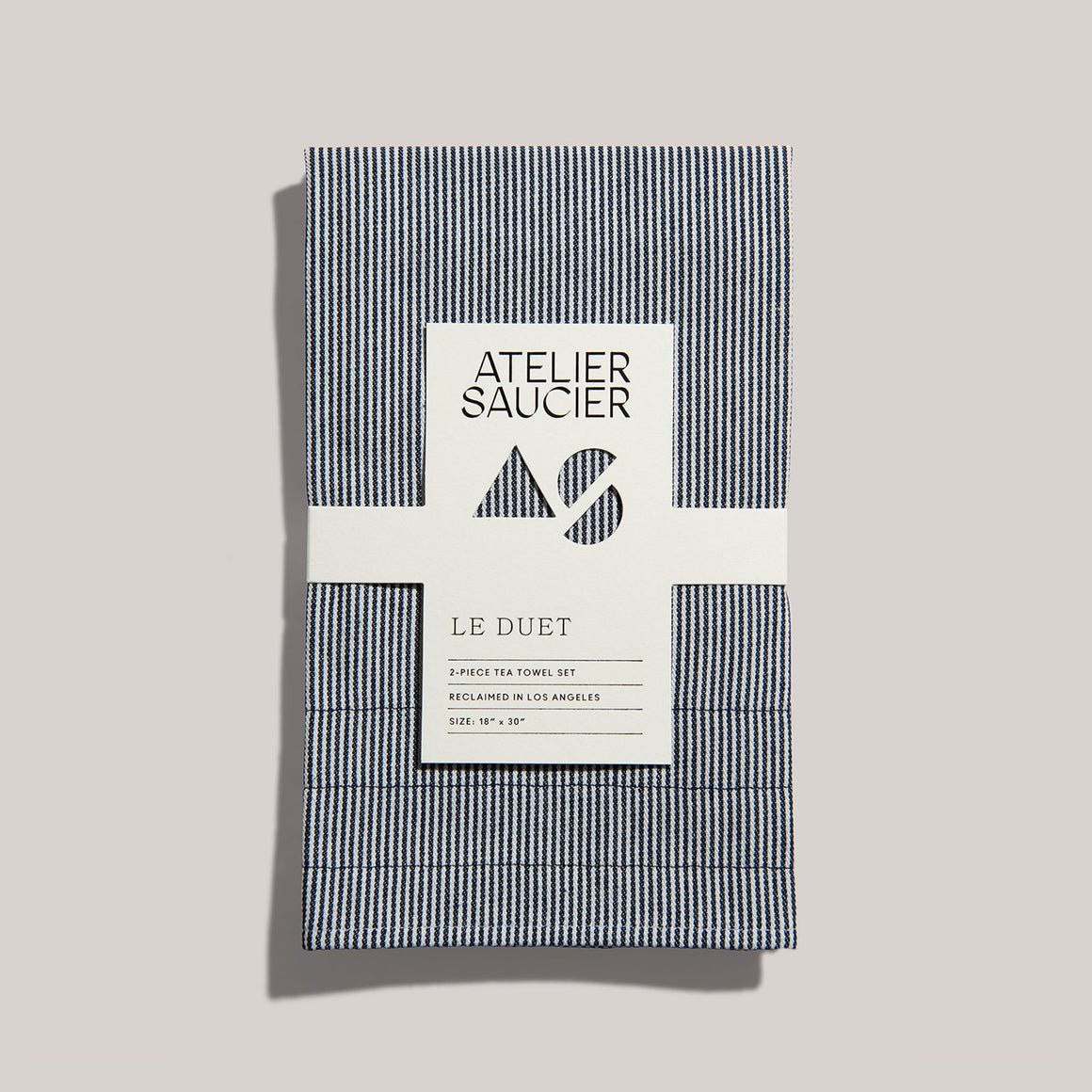 Tea Towels, Set of 2 | Hickory Stripe - Pretti.Cool