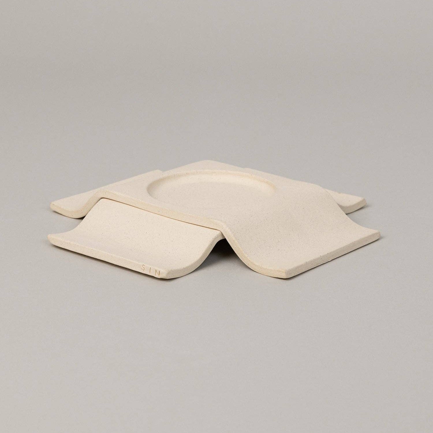 Noor Pillar Candleholder Short in Bone — Virginia Sin (2)