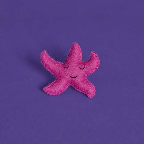 Wool Starfish Cat Toy | Pink - Pretti.Cool