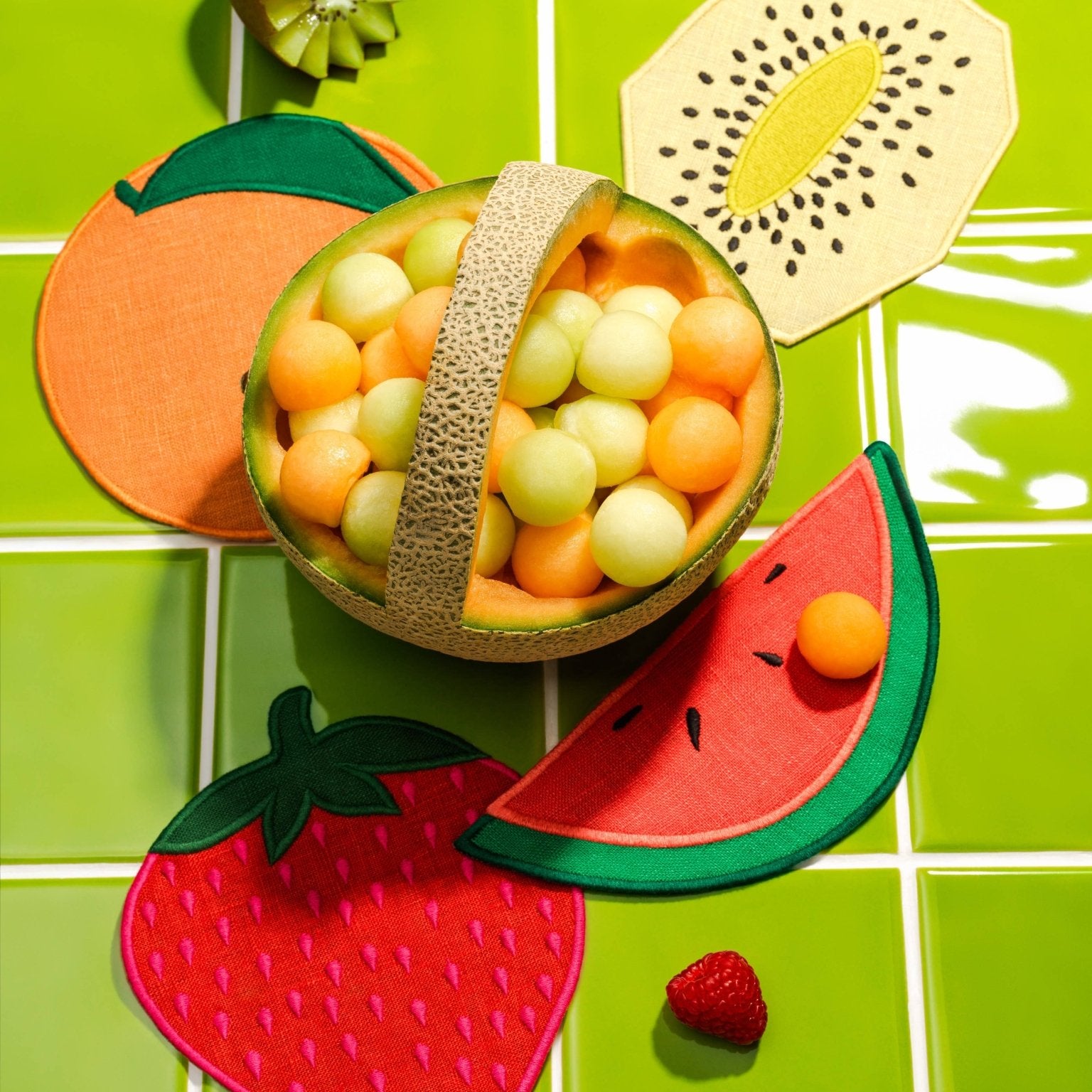 Fruit Salad Cocktail Napkins, Set Of 4 - Pretti.Cool