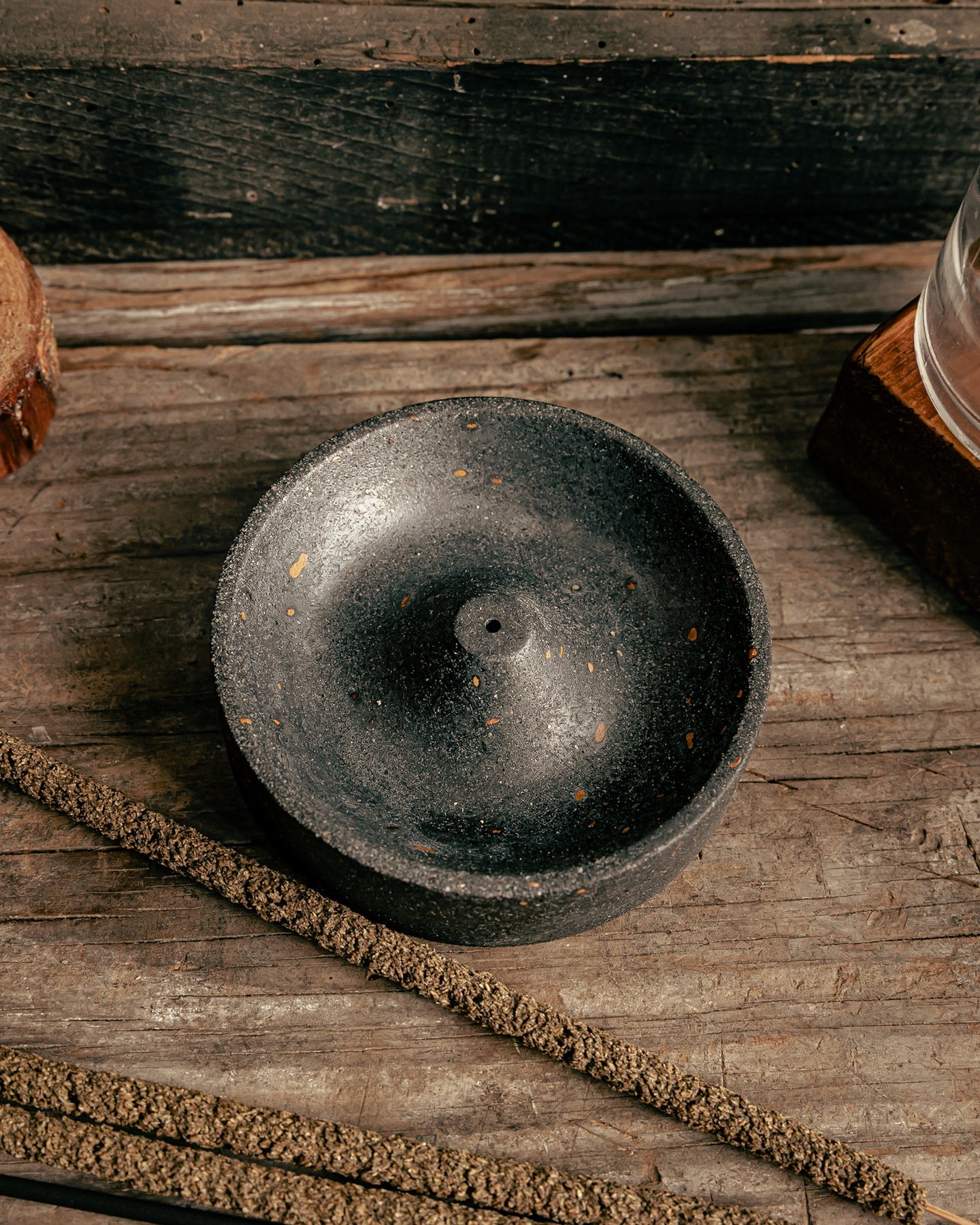 Incense Dish | Black Terrazzo - Pretti.Cool