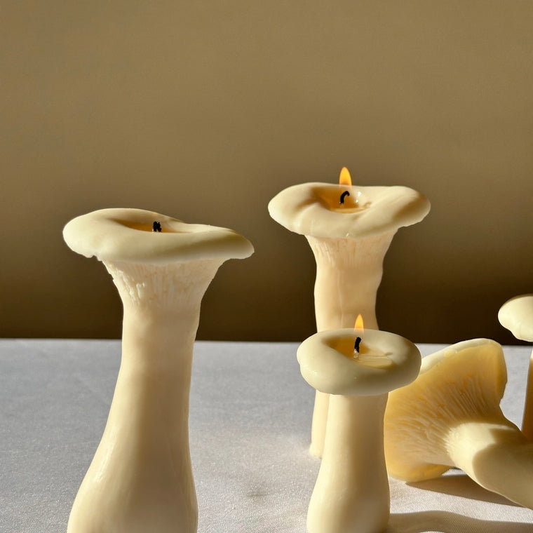Mushroom Candles, Set of 3