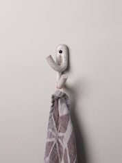 Leggy Crossed Wall Hook in Speckled White — Virginia Sin