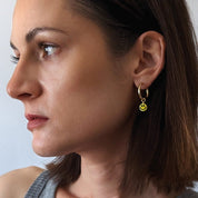 Charm Hoop Earrings | Smilies - pretti.cool