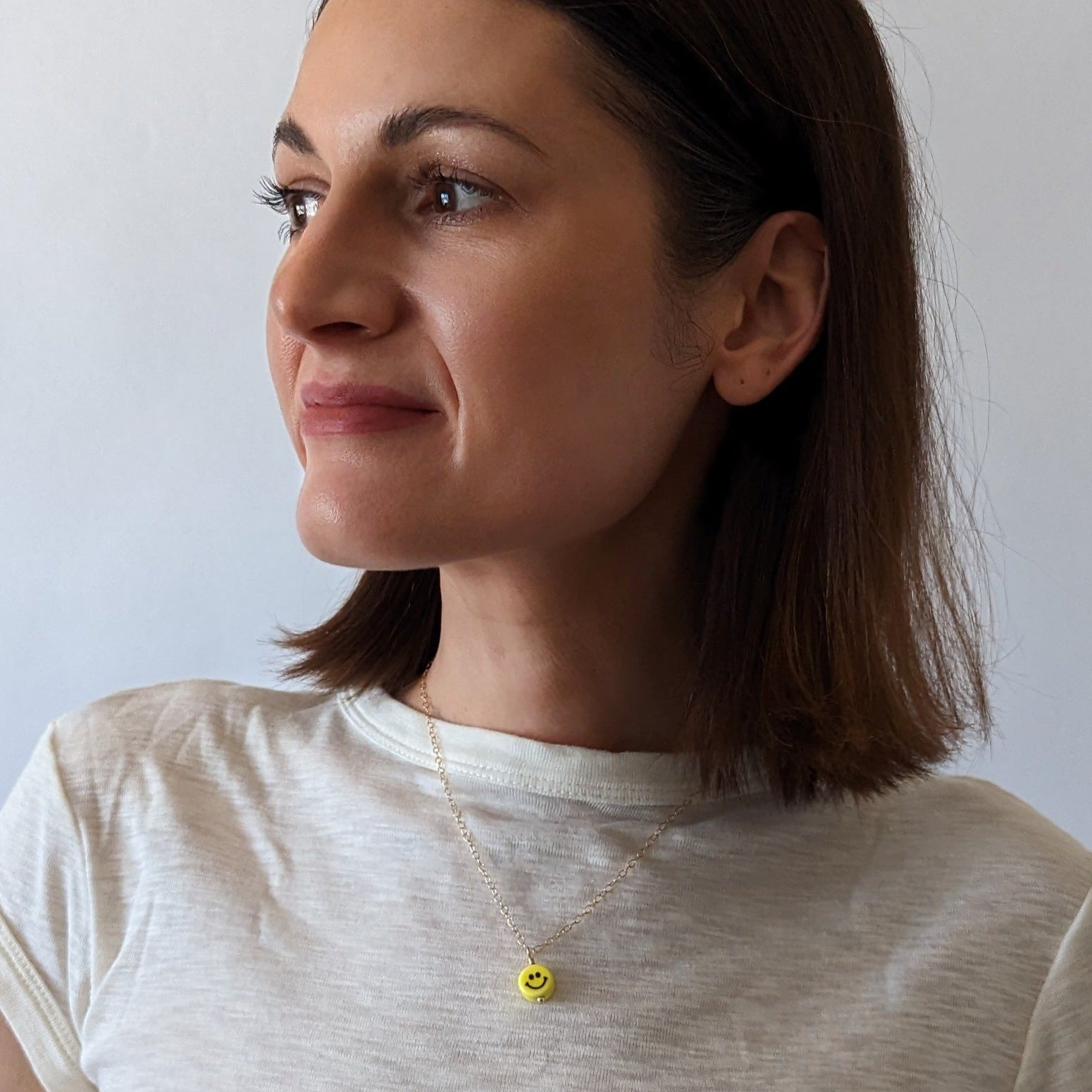 Smiley Charm Necklace - pretti.cool