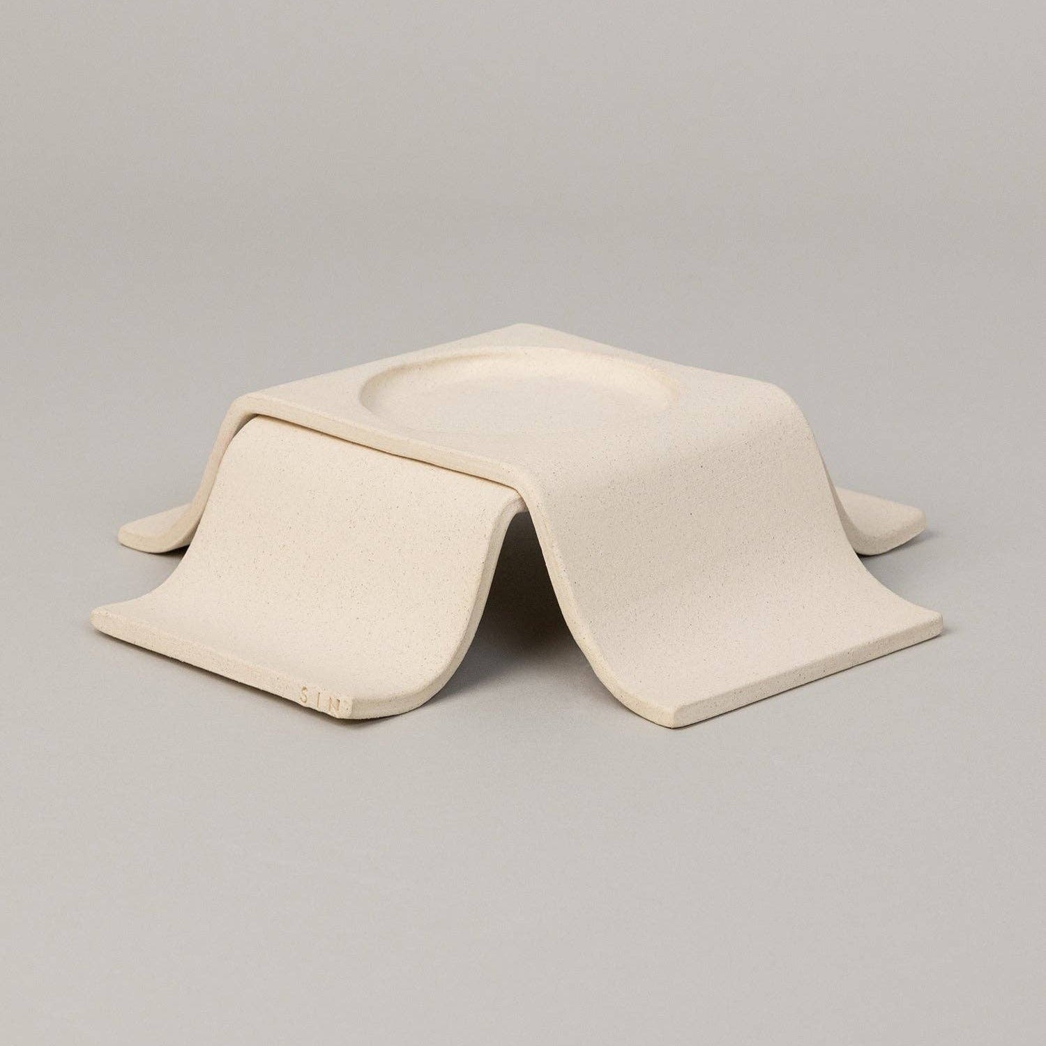 Noor Pillar Candleholder Tall in Bone — Virginia Sin (2)