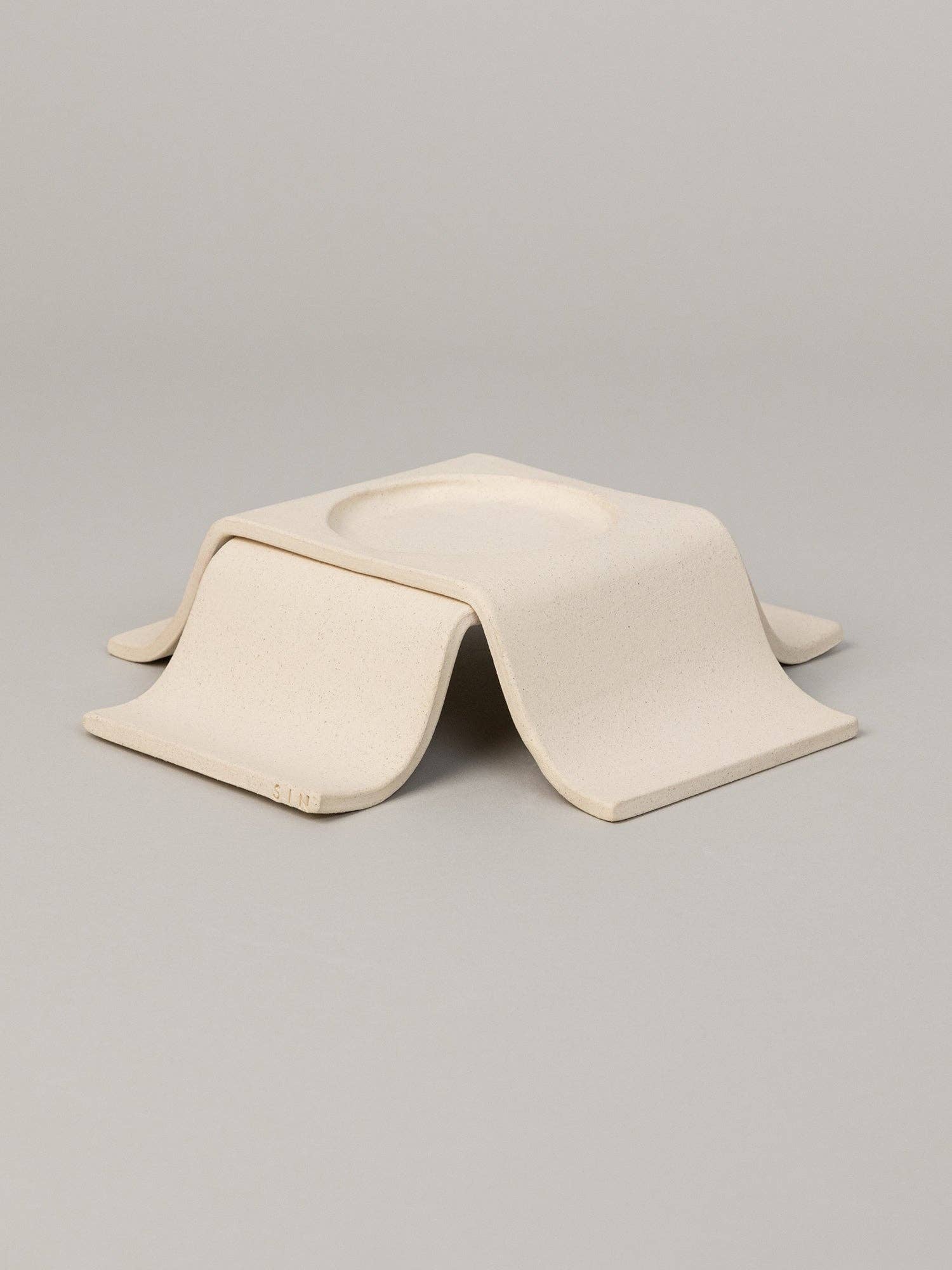 Noor Pillar Candleholder Tall in Bone — Virginia Sin (2)