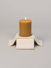 Noor Pillar Candleholder Tall in Bone — Virginia Sin (5)