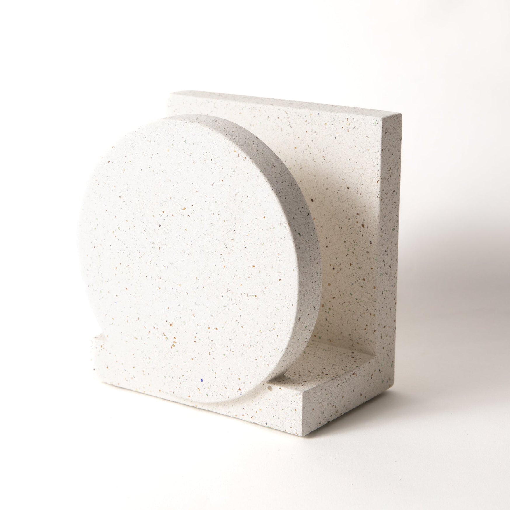 Napkin Holder | White Terrazzo