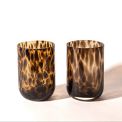 Tortoiseshell Drinking Glasses, Set of 2