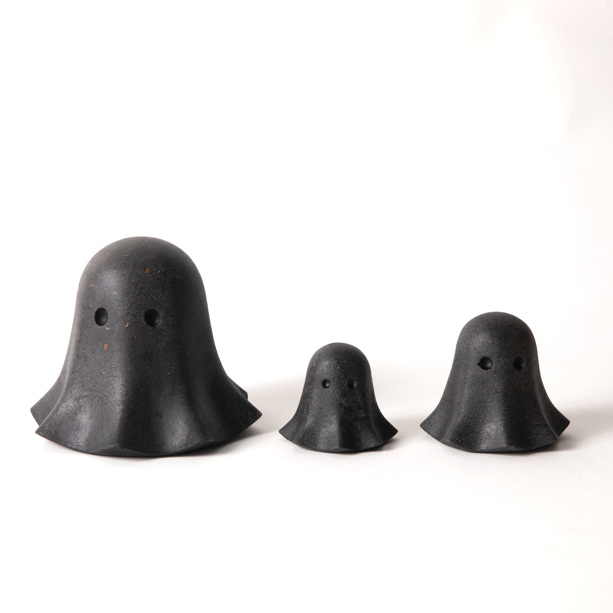 Ghosts, Set of 3 | Black Terrazzo