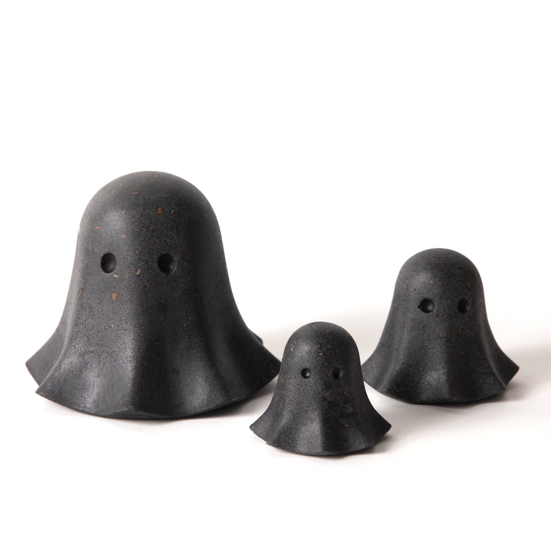 Ghosts, Set of 3 | Black Terrazzo