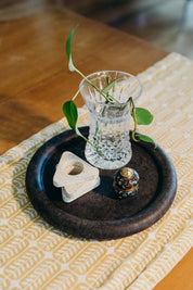 Round Tray | Black Terrazzo
