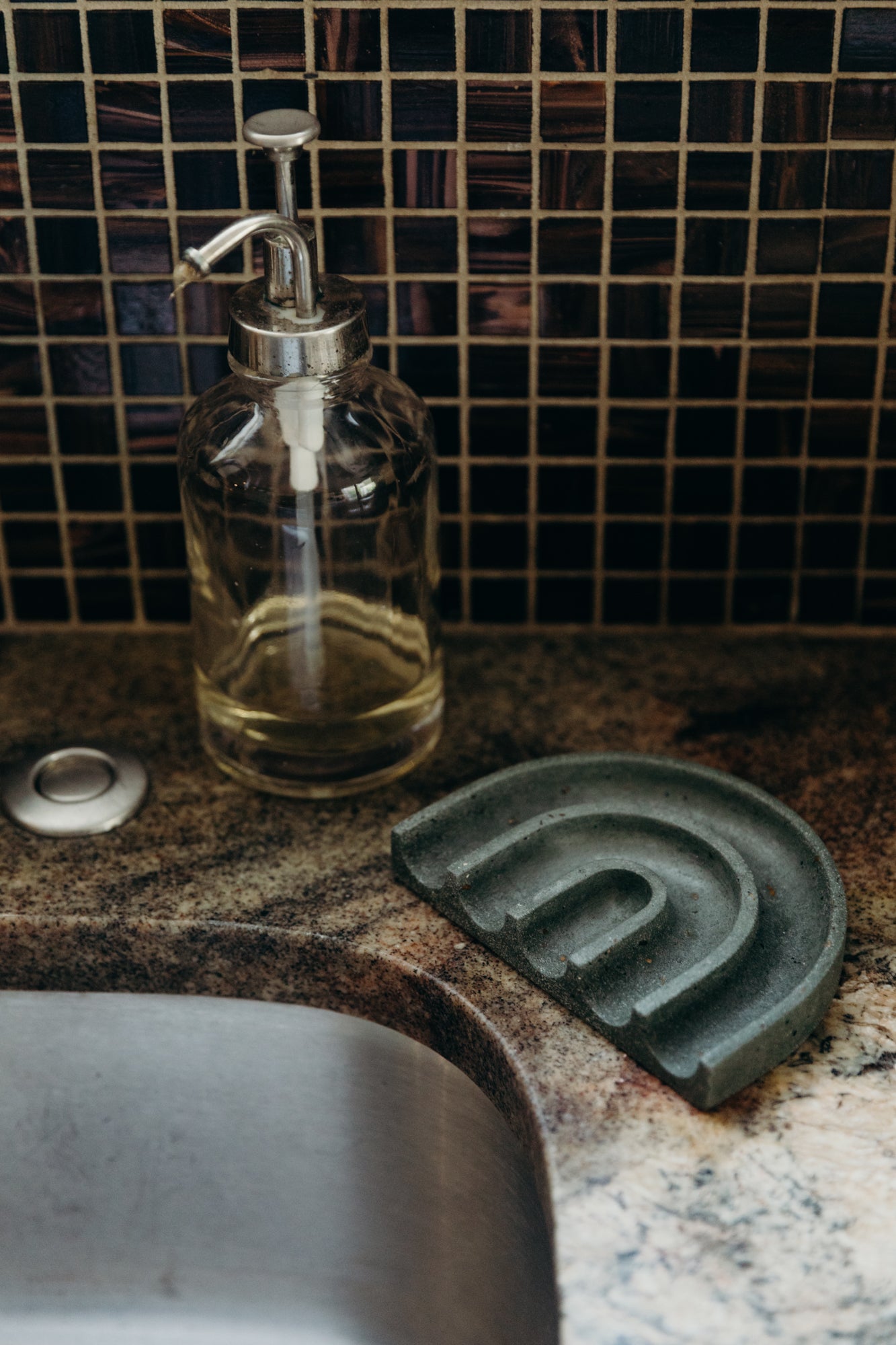 Sponge Rest | Dark Green Terrazzo
