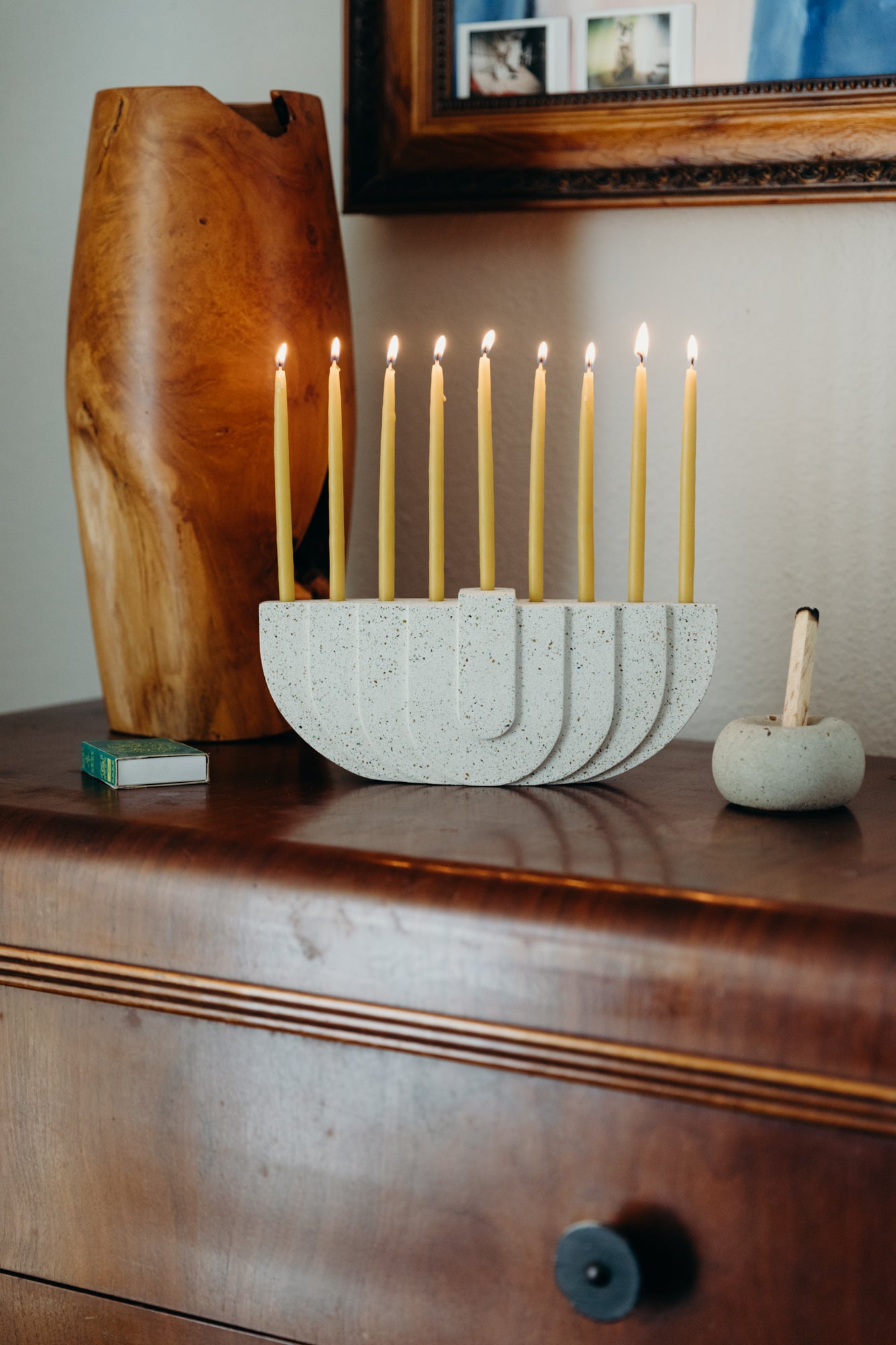 Menorah | White Terrazzo
