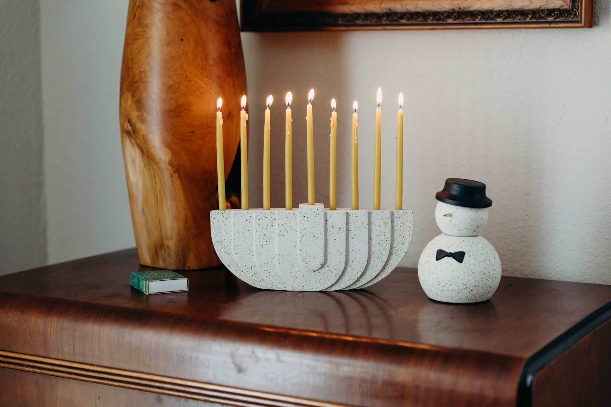 Menorah | White Terrazzo