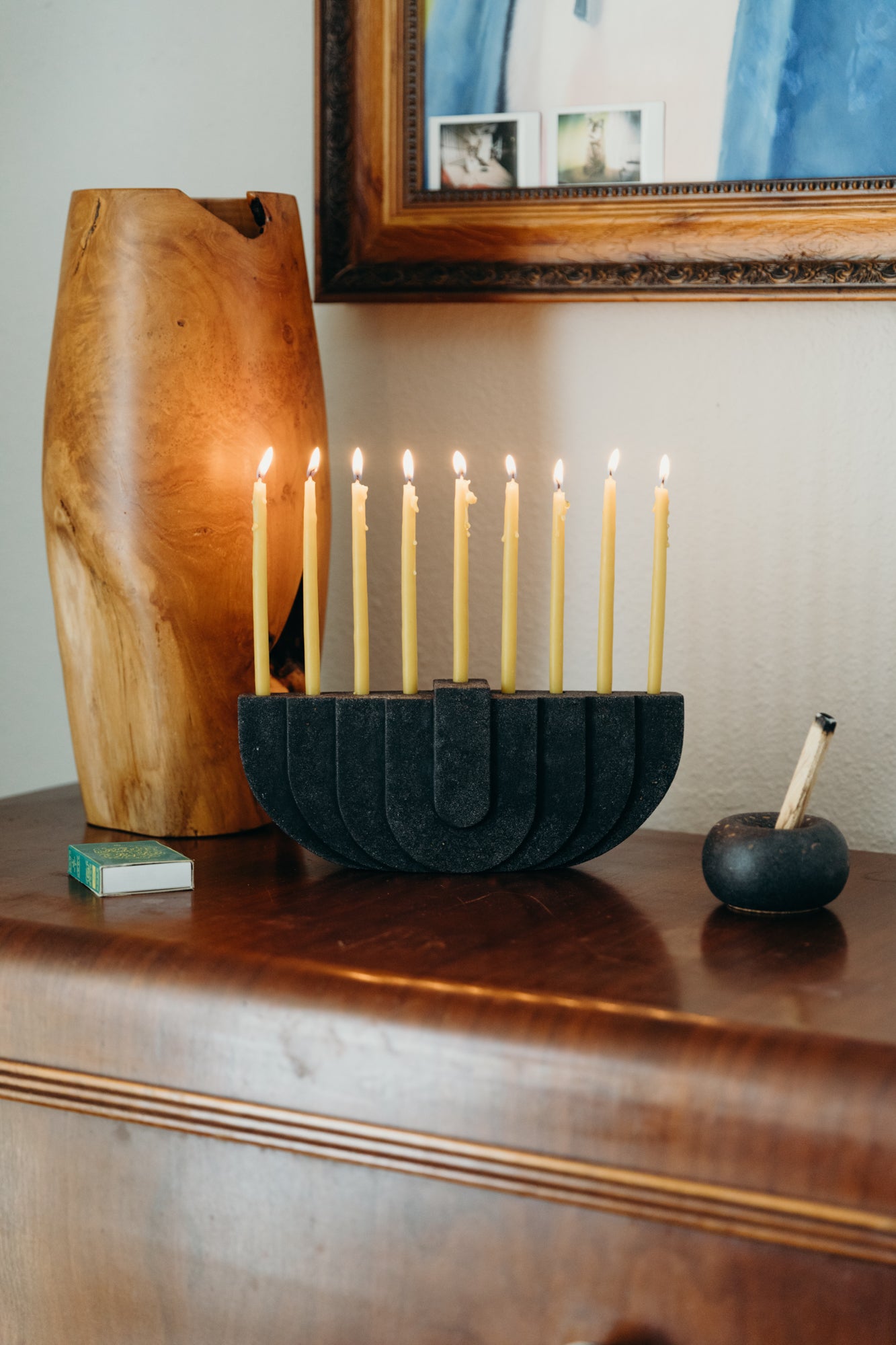 Palo Santo Holder | Black Terrazzo