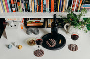 Round Tray | Black Terrazzo