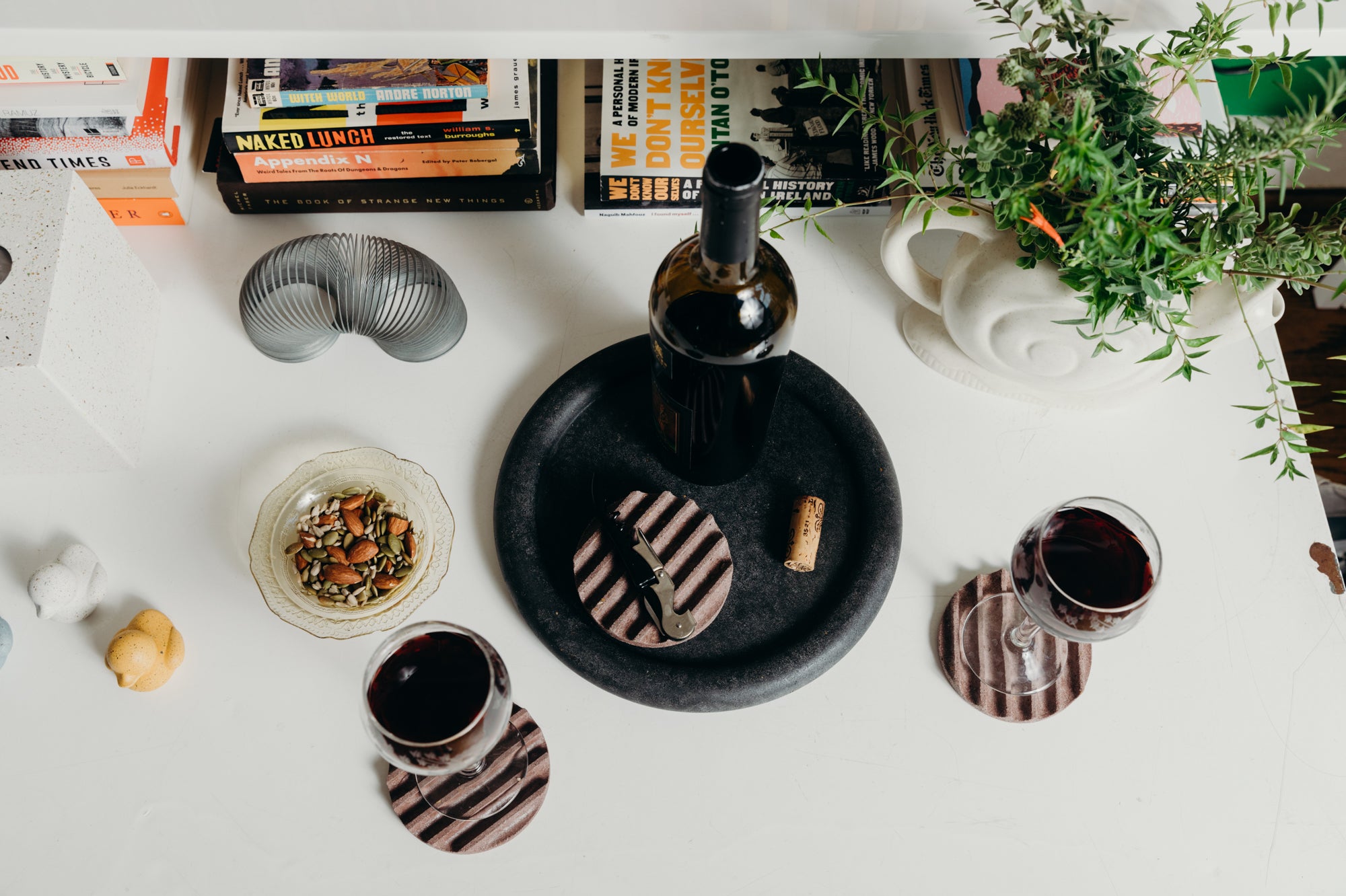 Round Tray | Black Terrazzo