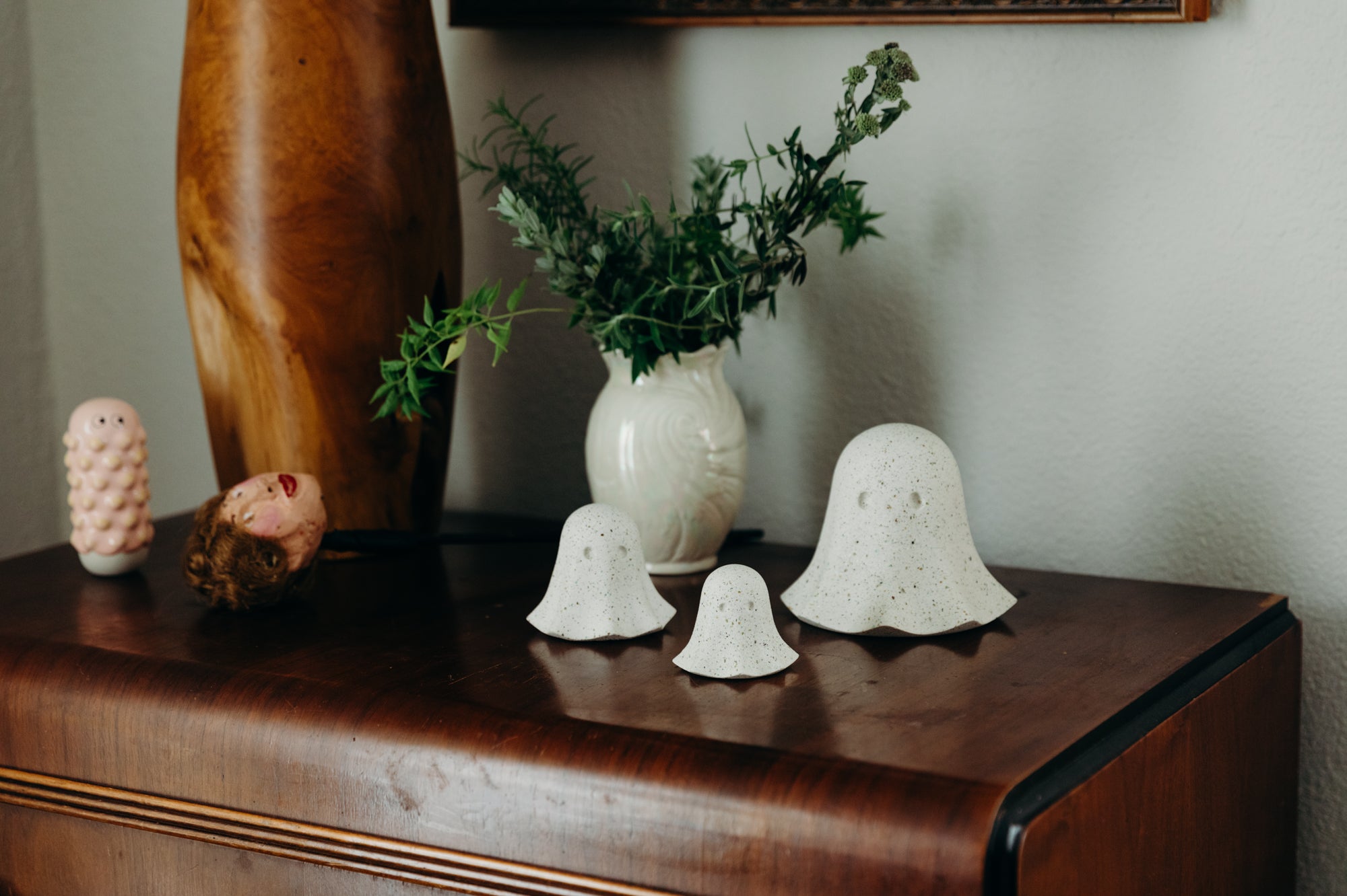 Ghost, Medium | White Terrazzo