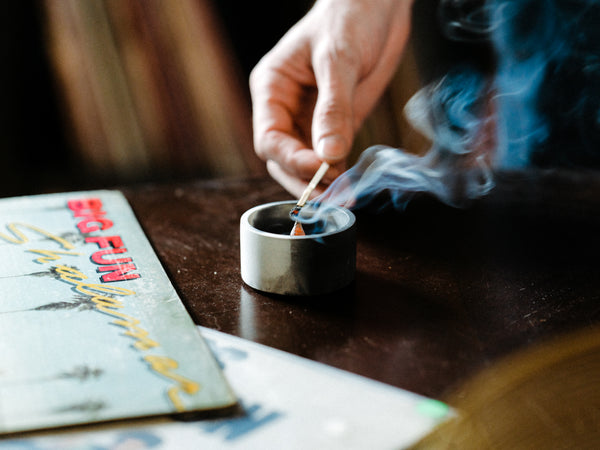 Lighting incense at home
