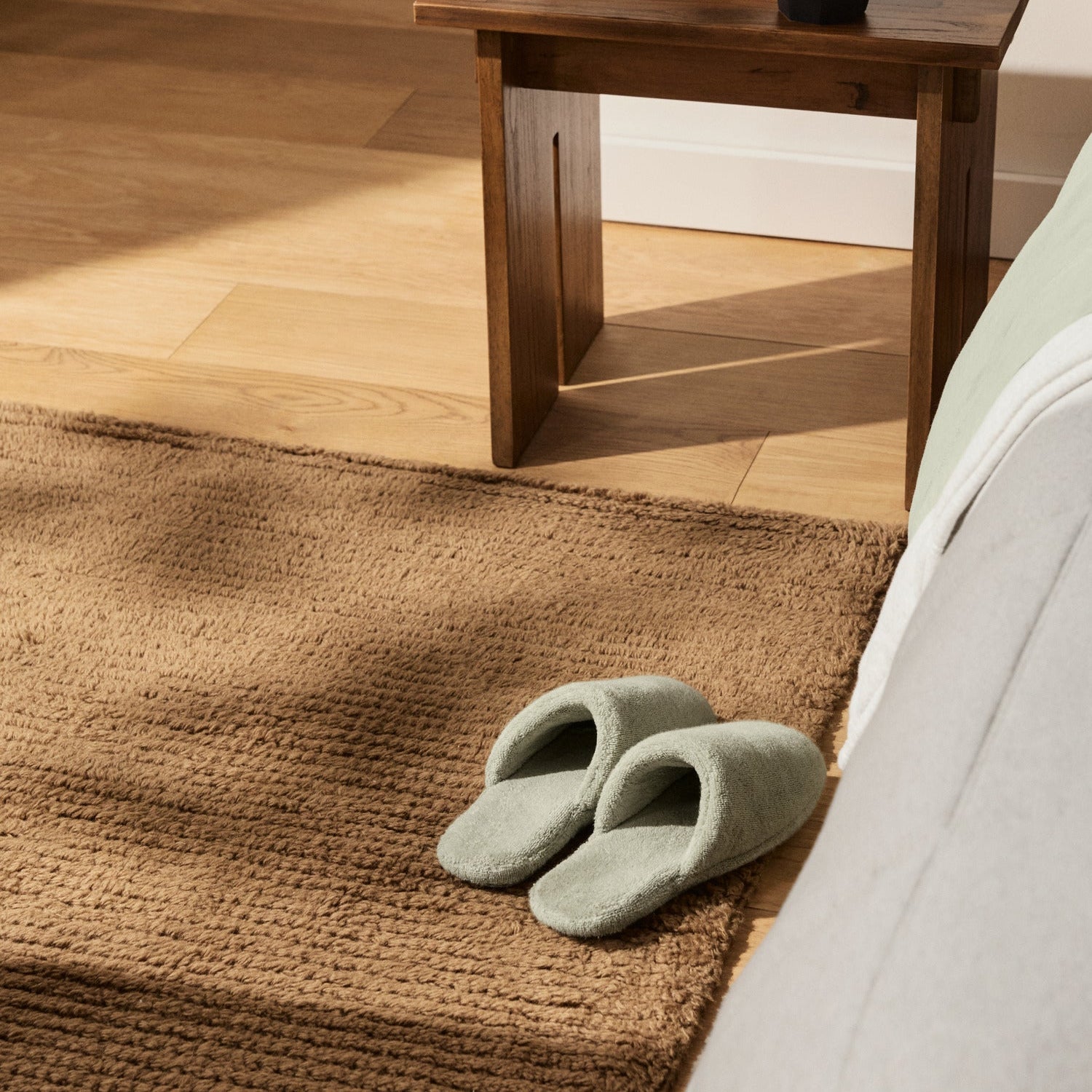 Classic Plush Slippers in Sage by Parachute Home — view 2