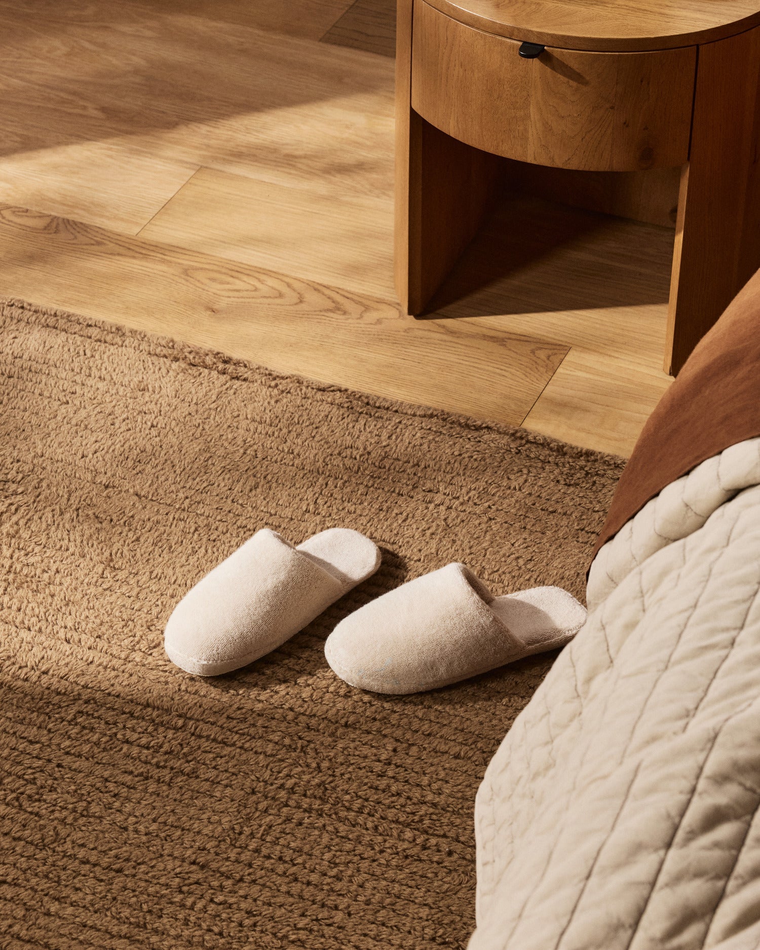 Classic Plush Slippers in Bone by Parachute Home — view 3