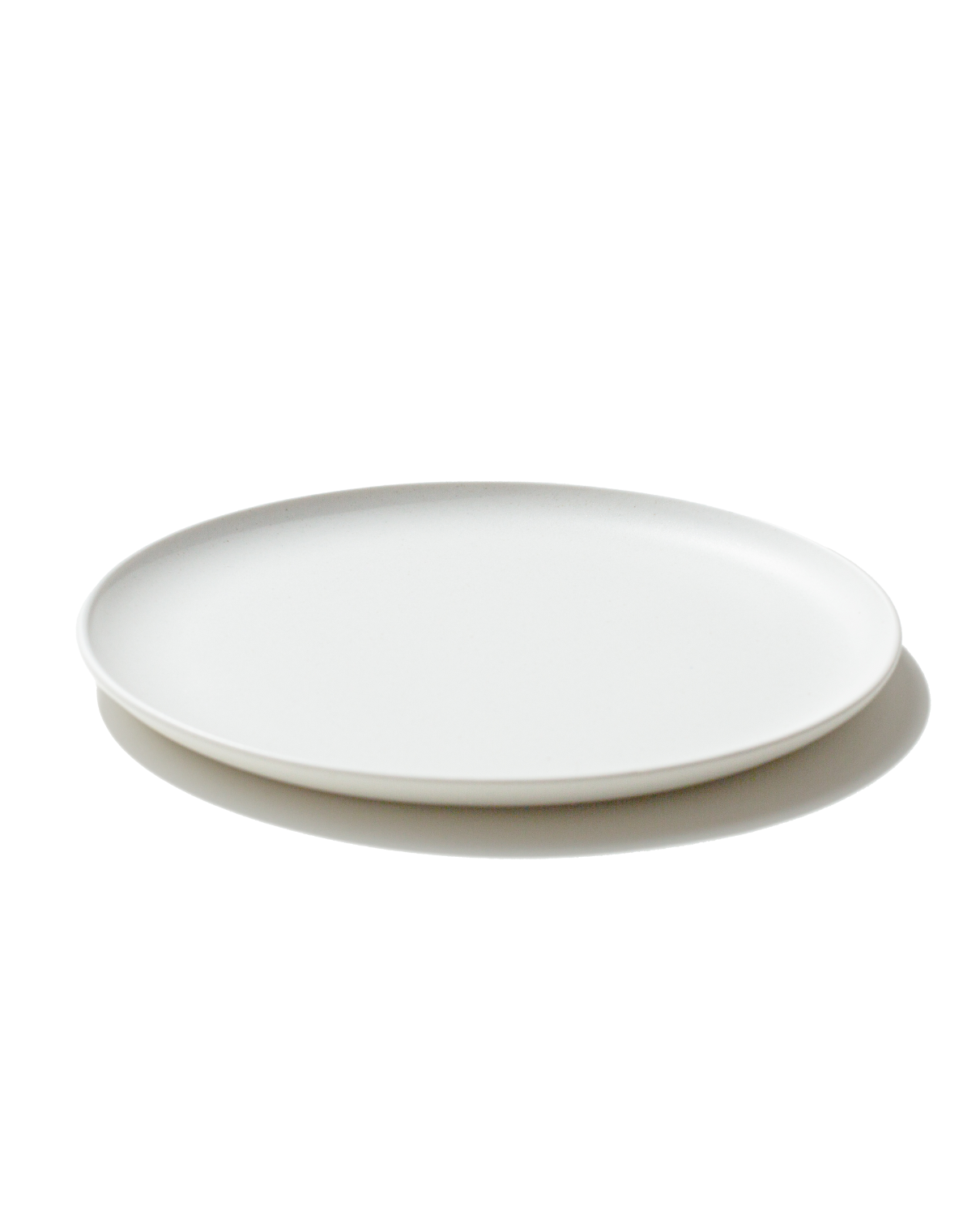 The Goun Plate — speckled moon-white ceramic dinner plate by Soilbaker for Material.