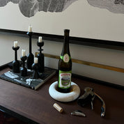 Wine Bottle Coaster | White Terrazzo