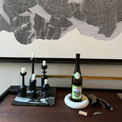 Wine Bottle Coaster | White Terrazzo