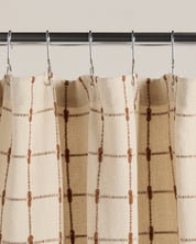 Organic Oasis Shower Curtain in Natural and Tobacco by Parachute Home — view 3