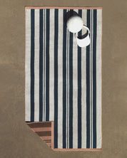 Casita Beach Towel in Dove and Peacock by Parachute Home — view 2