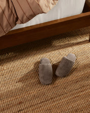 Classic Plush Slippers in Warm Grey by Parachute Home — view 2