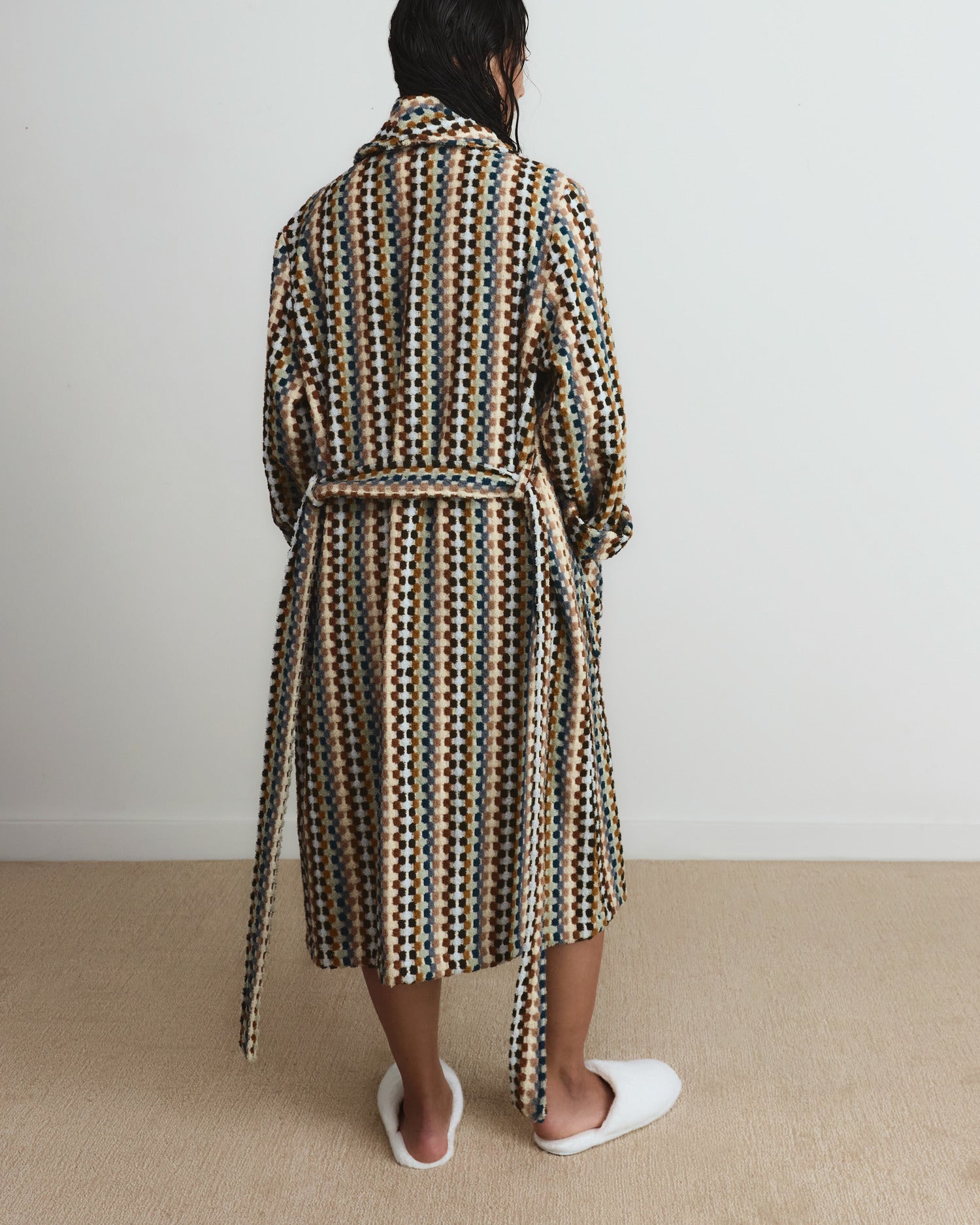 Organic Mosaic Robe in Multi by Parachute Home — view 4