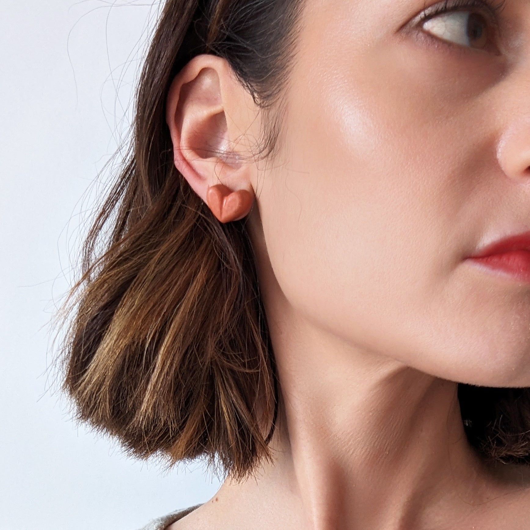 Chunky Heart Earrings - pretti.cool