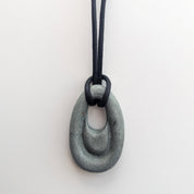 Ripple Concrete Necklace | Dark Green Terrazzo - Pretti.Cool