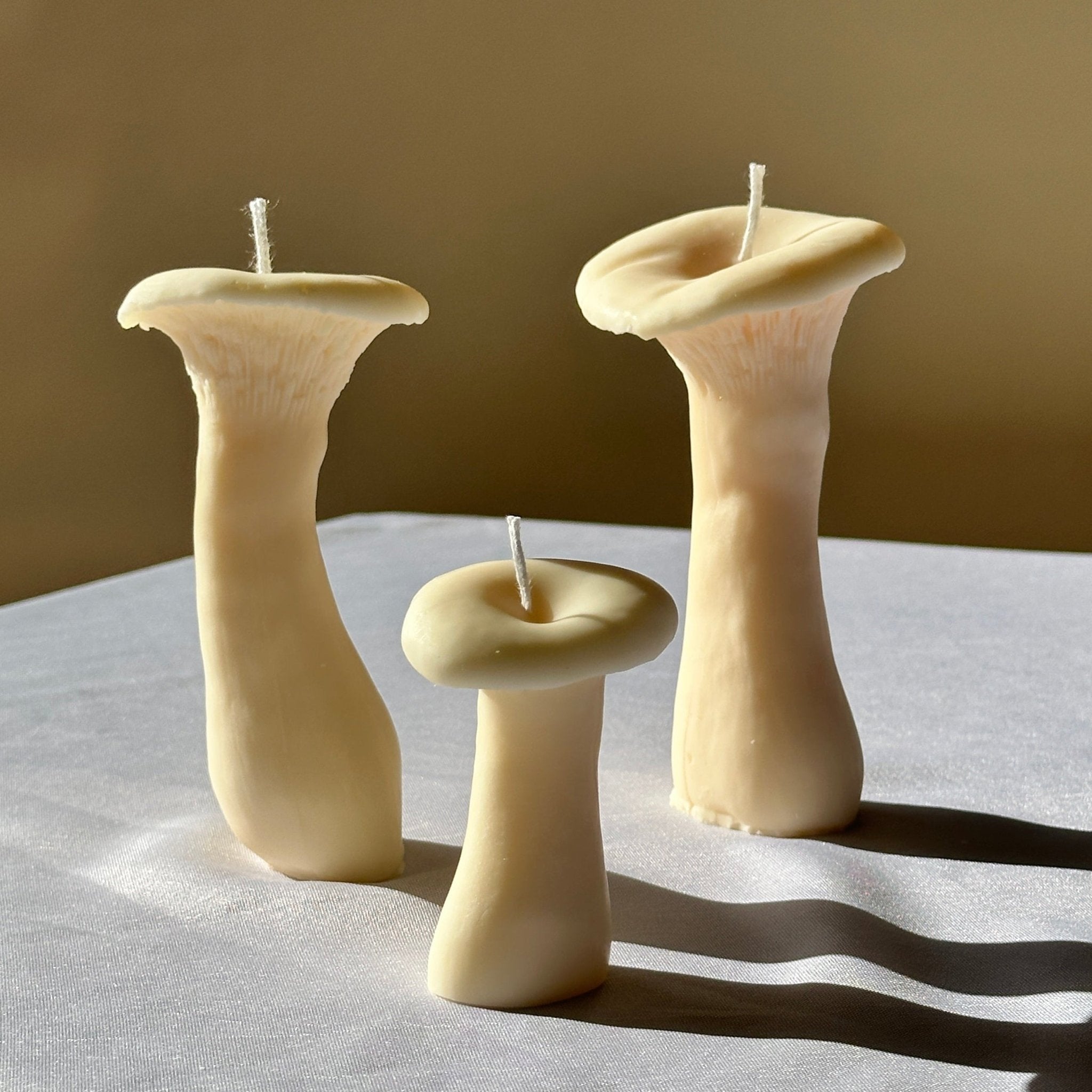 Mushroom Candles, Set of 3 - Pretti.Cool