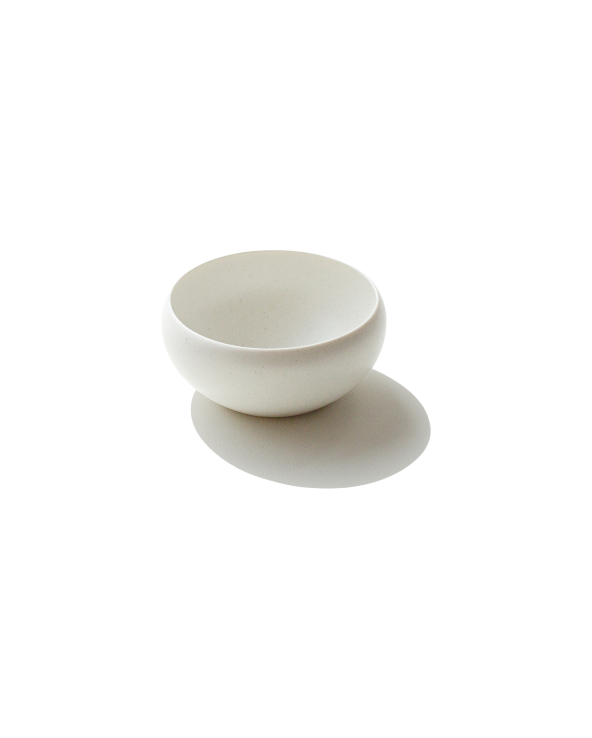 The Small Goun Bowl — speckled moon-white ceramic bowl for snacks, banchan and rice, by Soilbaker for Material.