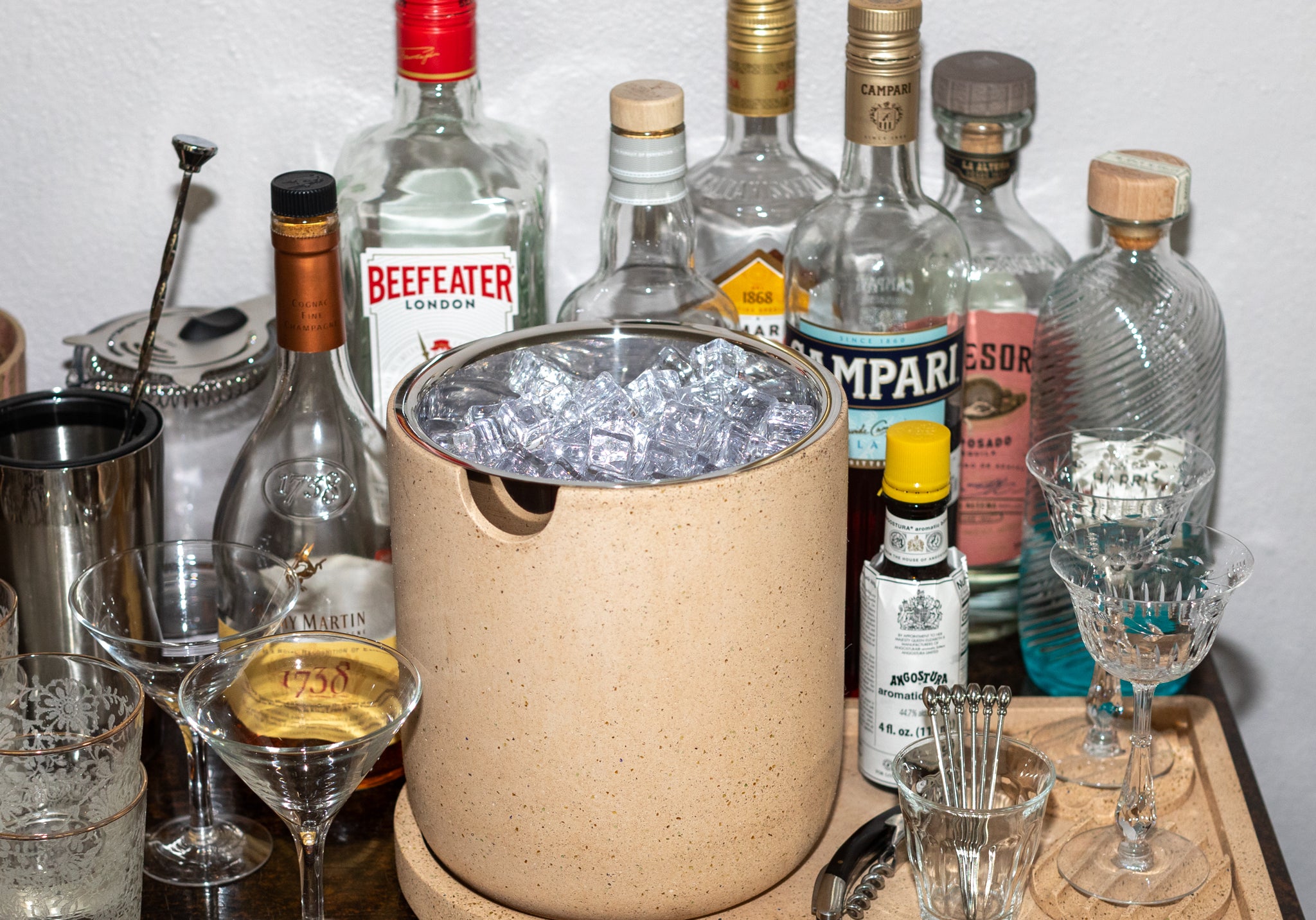 The Bar Setup — Complete | Peach Terrazzo - Pretti.Cool