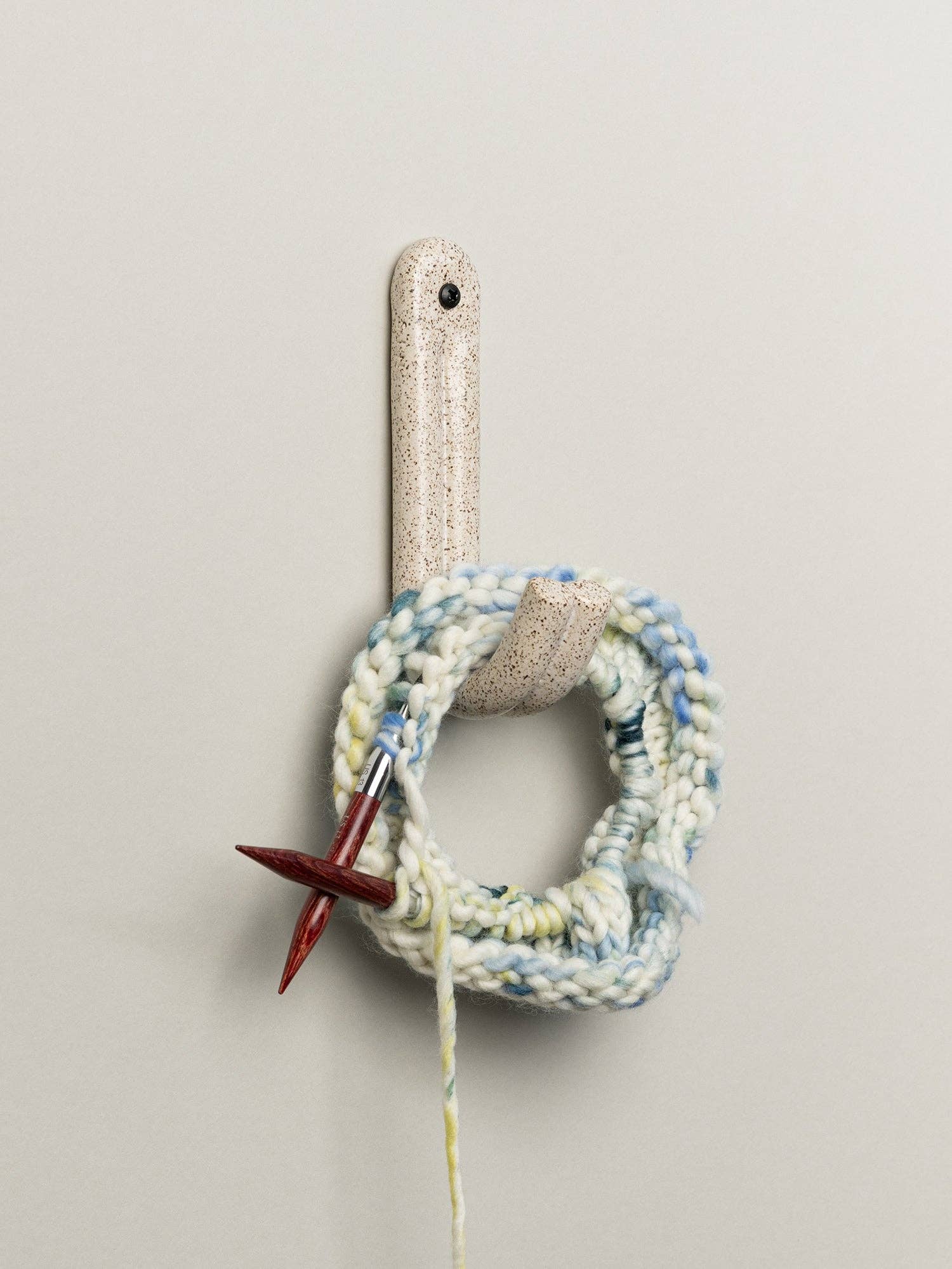 Leggy Curl Wall Hook in Pebble — Virginia Sin (3)