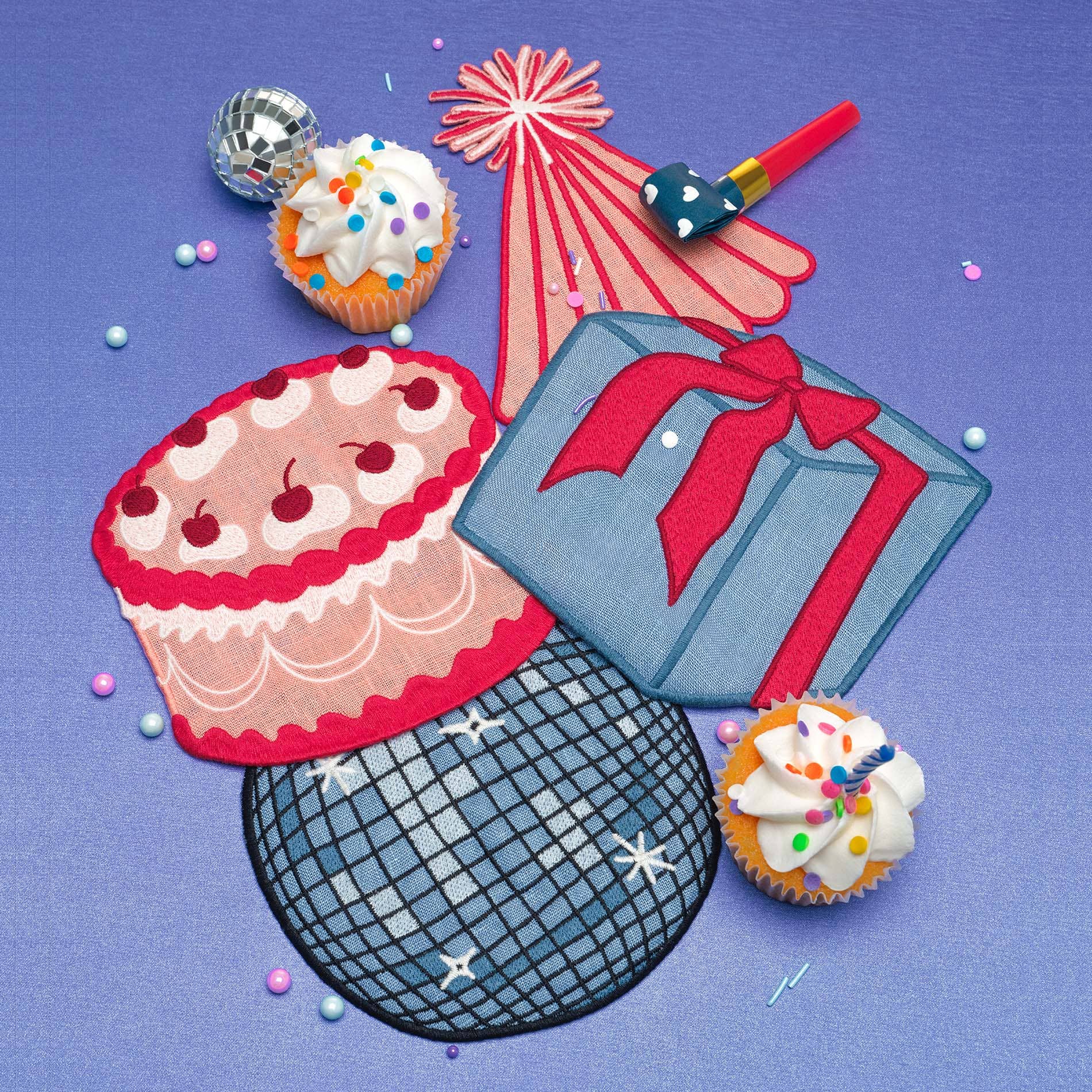 Birthday Cocktail Napkins, Set of 4 - Pretti.Cool