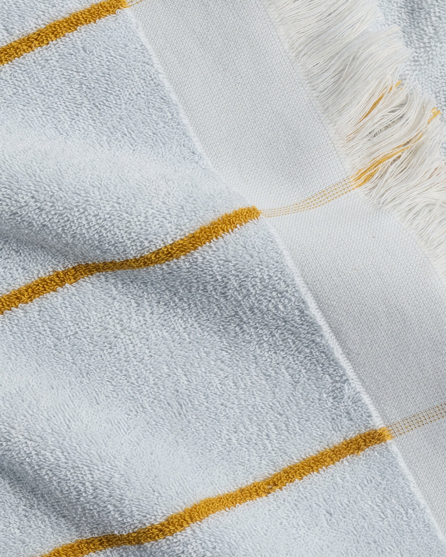 Bayside Beach Towel in Lagoon with Marigold by Parachute Home — view 3
