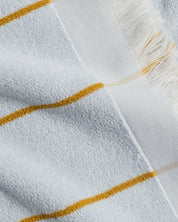 Bayside Beach Towel in Lagoon with Marigold by Parachute Home — view 3