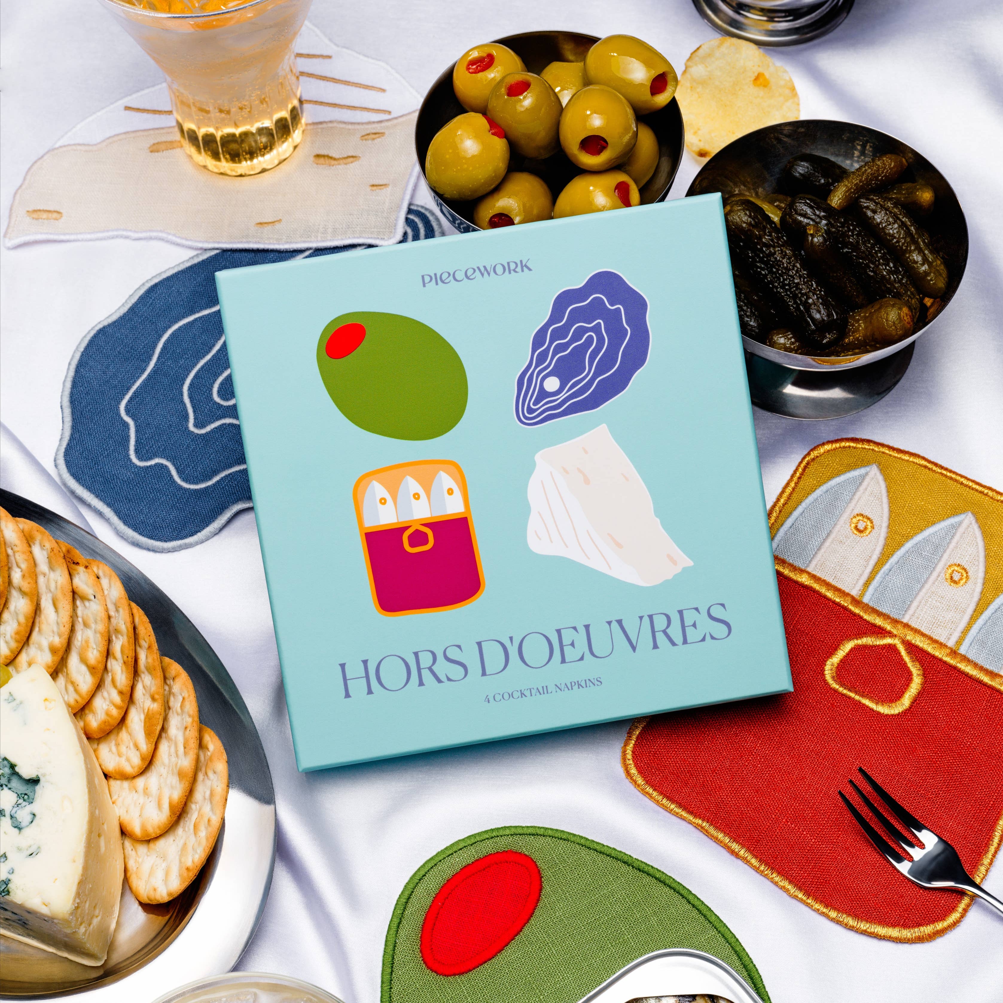Cocktail Napkins, Set of 4 | Hors D'Oeuvres - pretti.cool