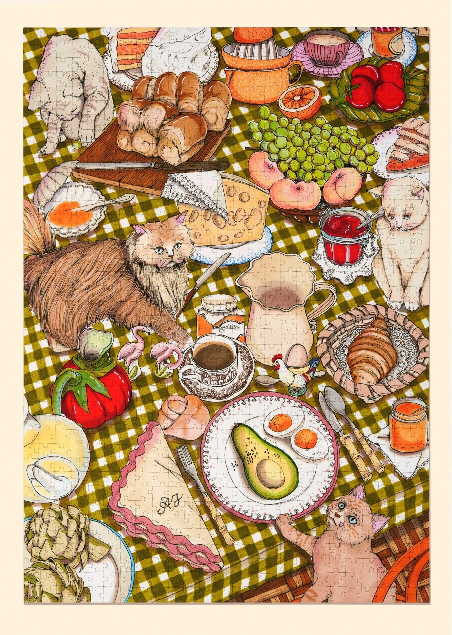 Brunch and Cats Puzzle - Pretti.Cool