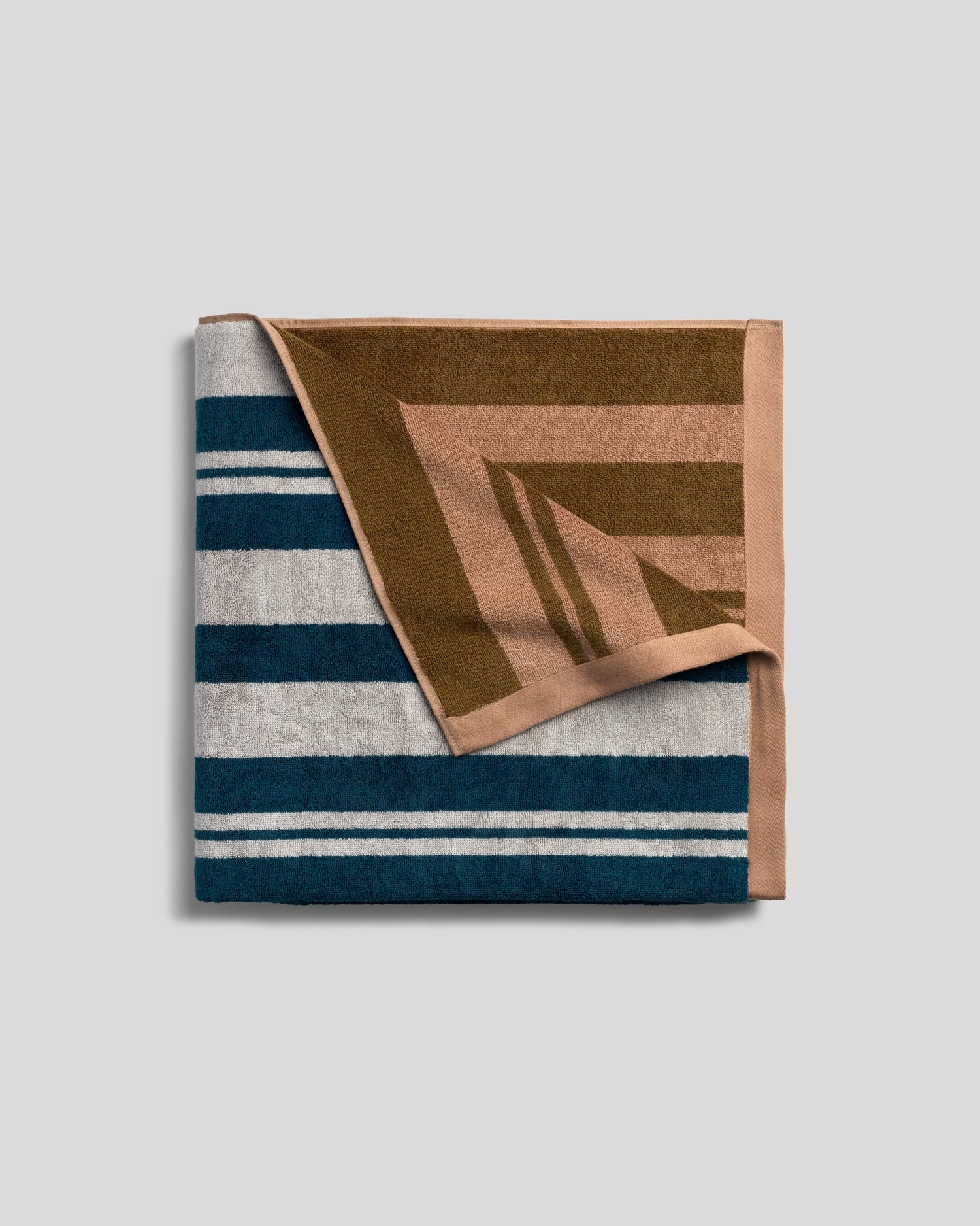 Casita Beach Towel in Dove and Peacock by Parachute Home — view 1