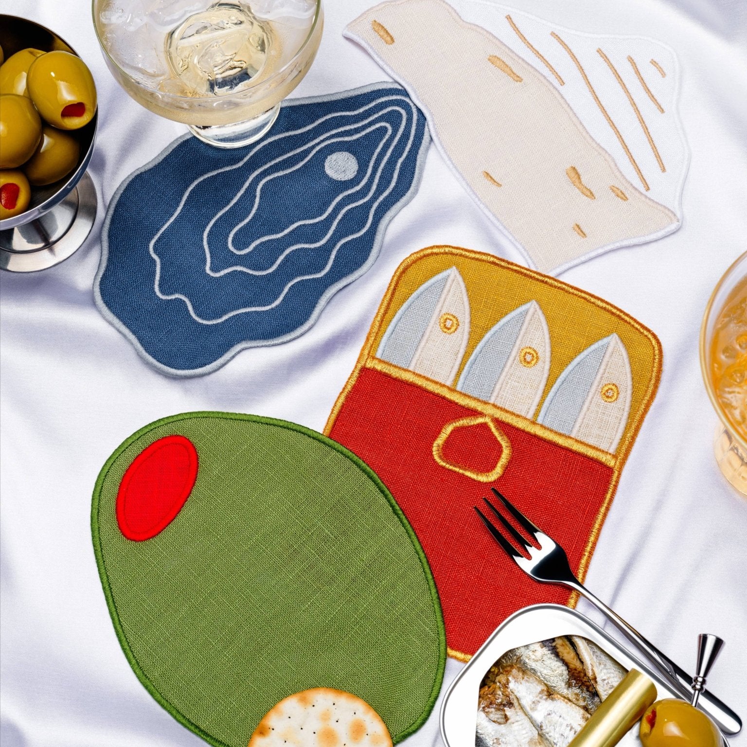 Cocktail Napkins, Set of 4 | Hors D'Oeuvres - Pretti.Cool