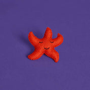 Wool Starfish Cat Toy | Orange - Pretti.Cool