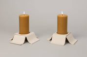 Noor Pillar Candleholder Tall in Bone — Virginia Sin (7)