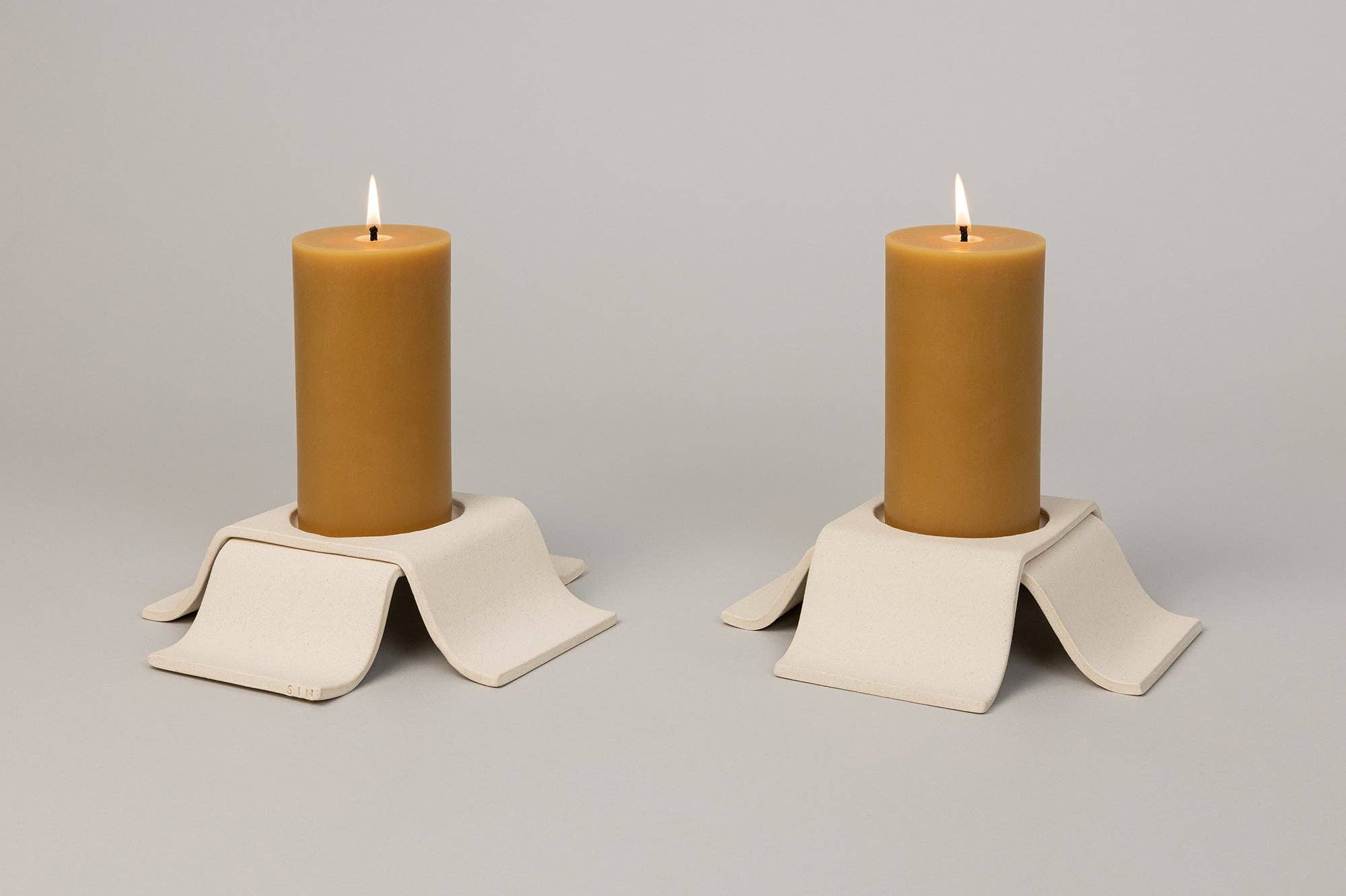 Noor Pillar Candleholder Tall in Bone — Virginia Sin (7)